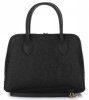 Kožené kabelka kufřík Genuine Leather černá 80032